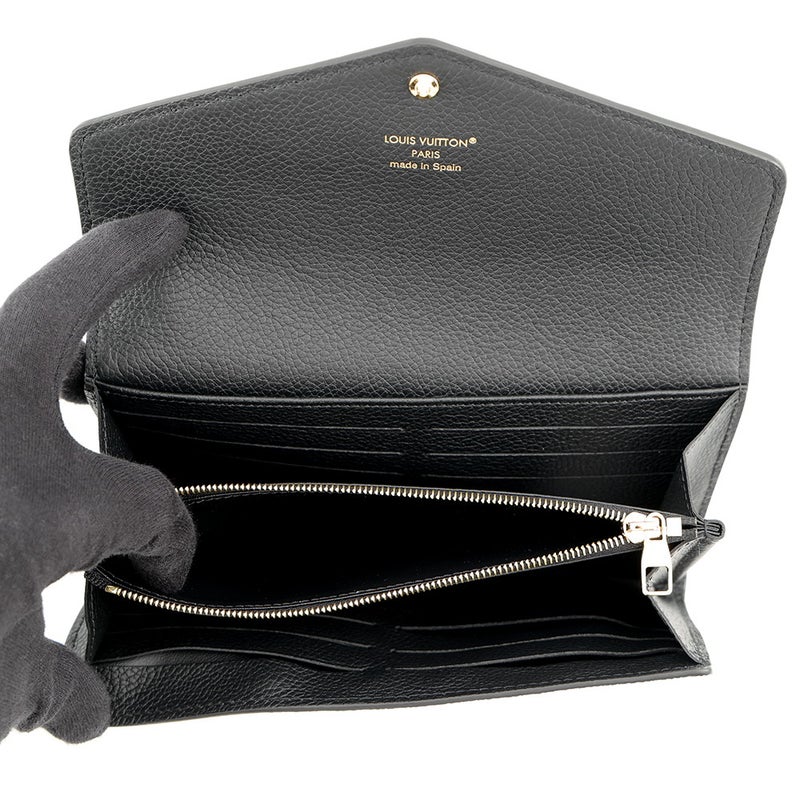 ルイヴィトン 長財布 モノグラム・アンプラント ポルトフォイユ・サラ M80496 LOUIS VUITTON ヴィトン 財布 ブラック 黒