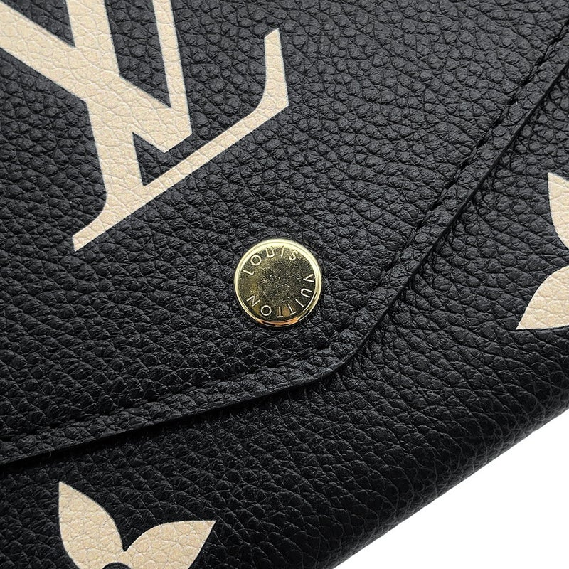 ルイヴィトン 長財布 モノグラム・アンプラント ポルトフォイユ・サラ M80496 LOUIS VUITTON ヴィトン 財布 ブラック 黒