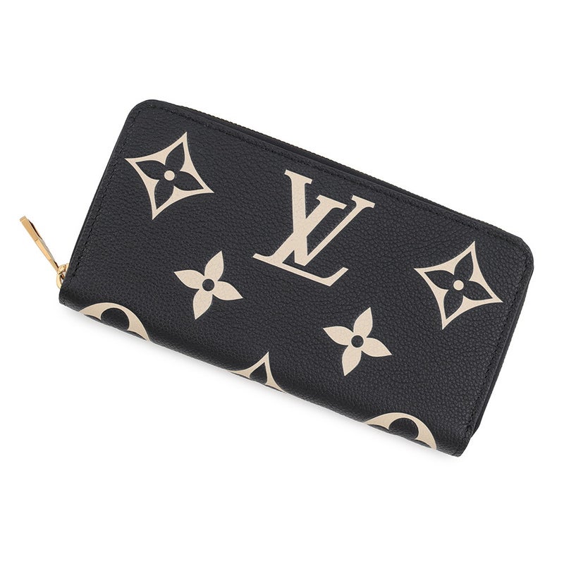 ルイヴィトン 財布 バイカラー モノグラム・アンプラント ジッピー・ウォレット M28794 LOUIS VUITTON 長財布 黒