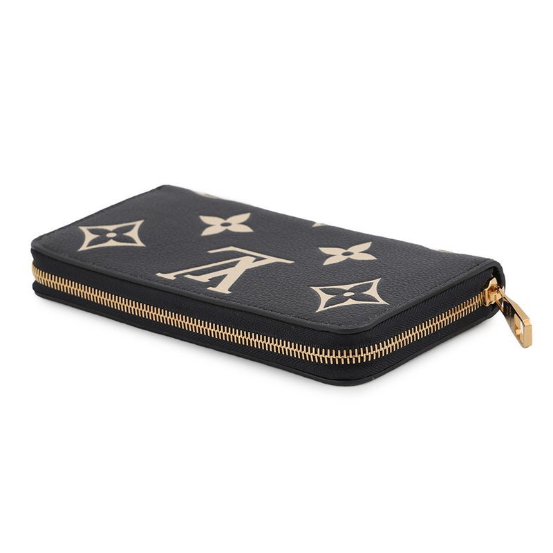ルイヴィトン 財布 バイカラー モノグラム・アンプラント ジッピー・ウォレット M28794 LOUIS VUITTON 長財布 黒