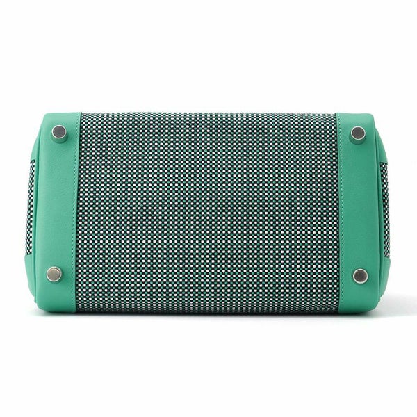 エルメス バーキン25 ミント/ブラック/ホワイト/シルバー金具 トワルキャドリーユ/スイフト B刻印 HERMES Birkin