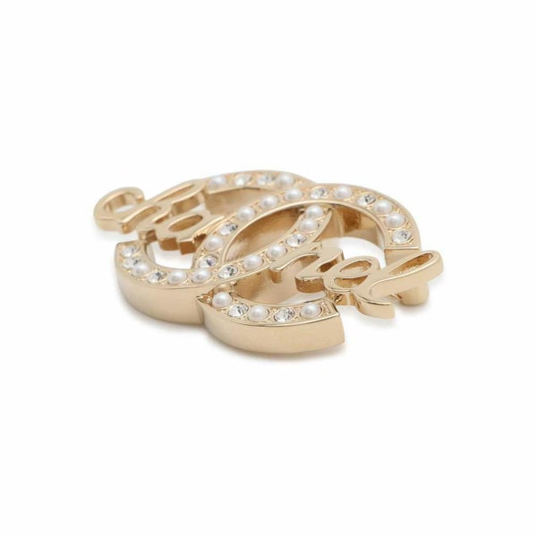 シャネル ブローチ ココマーク ロゴ ラインストーン フェイクパール L23 B ABB778 CHANEL アクセサリー