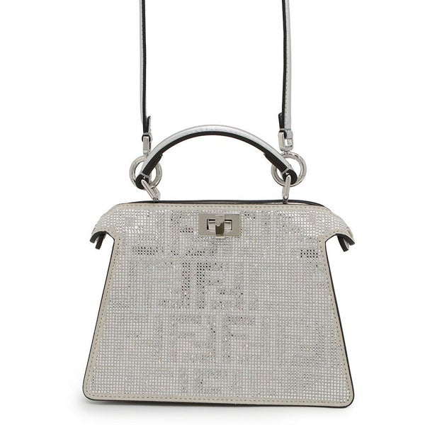 フェンディ ハンドバッグ ピーカブーアイシーユー クリスタルFF プチ 8BN335 FENDI 2wayショルダーバッグ ファミリーセール品