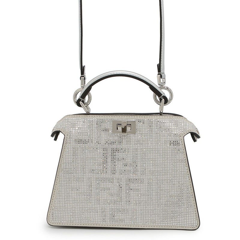 フェンディ ハンドバッグ ピーカブーアイシーユー クリスタルFF プチ 8BN335 FENDI 2wayショルダーバッグ ファミリーセール品