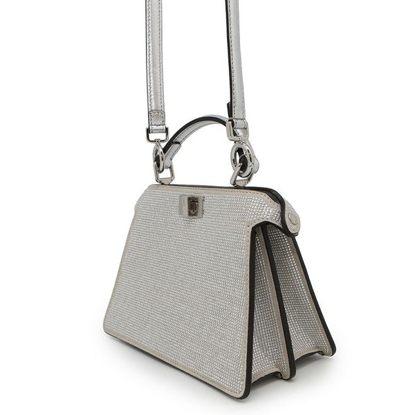 フェンディ ハンドバッグ ピーカブーアイシーユー クリスタルFF プチ 8BN335 FENDI 2wayショルダーバッグ ファミリーセール品