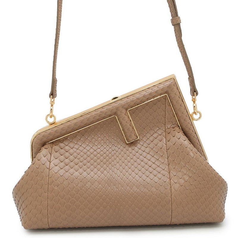 フェンディ ショルダーバッグ ファースト スモール パイソン 8BP129 FENDI 2way クラッチバッグ