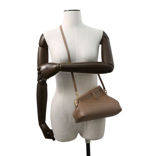 フェンディ ショルダーバッグ ファースト スモール パイソン 8BP129 FENDI 2way クラッチバッグ