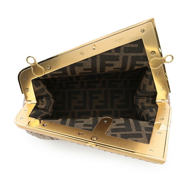 フェンディ ショルダーバッグ ファースト スモール パイソン 8BP129 FENDI 2way クラッチバッグ