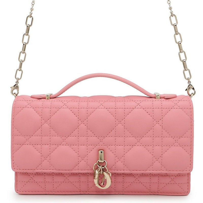 クリスチャン・ディオール チェーンショルダーバッグ My Dior ミニバッグ カナージュ ラムスキン S0980ONMJ セール品