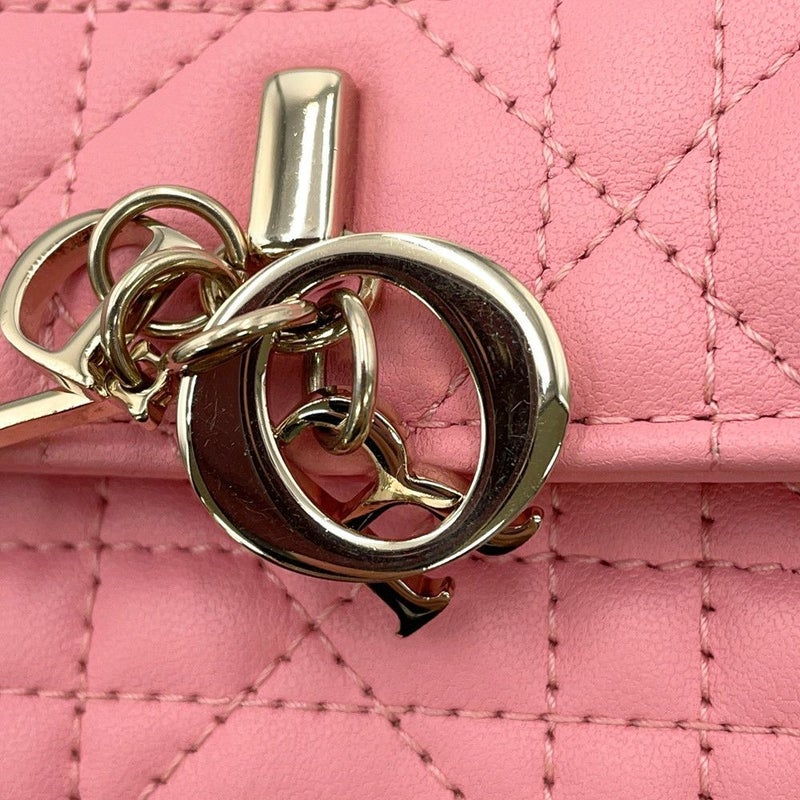 クリスチャン・ディオール チェーンショルダーバッグ My Dior ミニバッグ カナージュ ラムスキン S0980ONMJ セール品