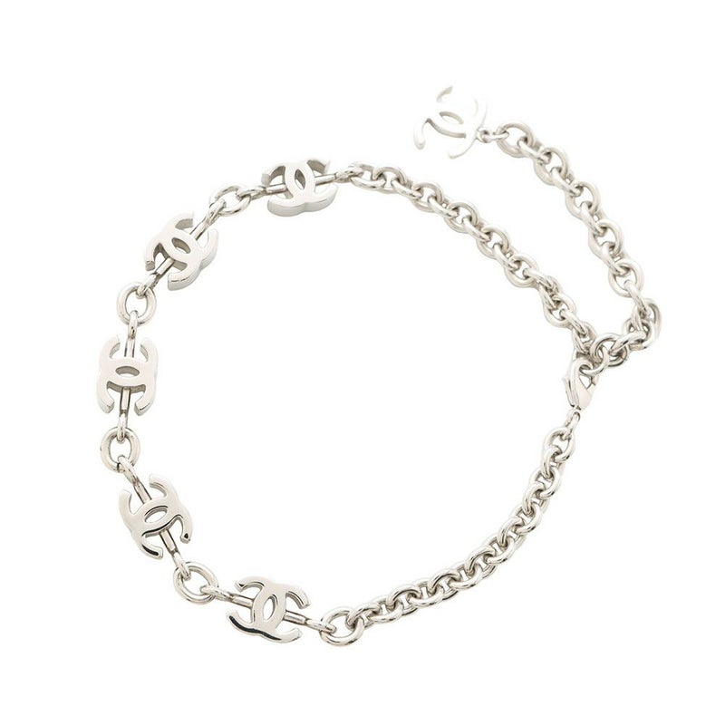 シャネル ネックレス ココマーク 5P ラインストーン メタル ABE836 CHANEL アクセサリー チョーカー