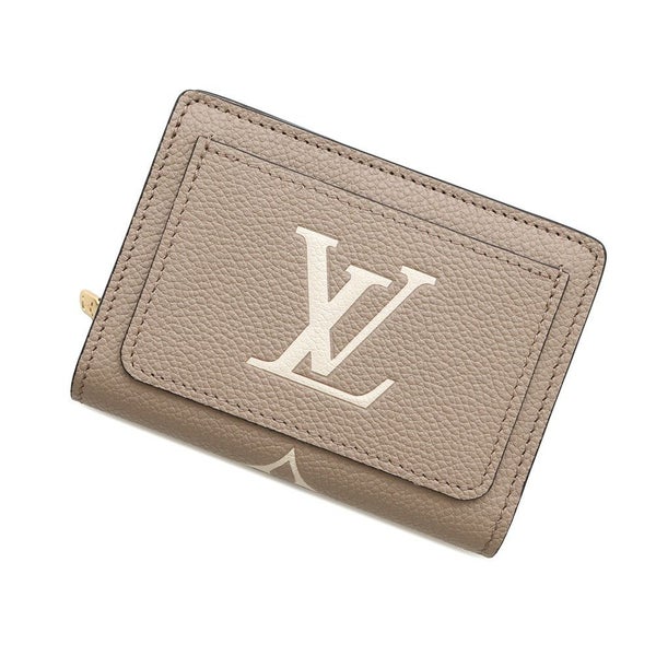 ルイヴィトン 二つ折り財布 モノグラム・アンプラント ポルトフォイユ・クレア M82370 LOUIS VUITTON グレージュ