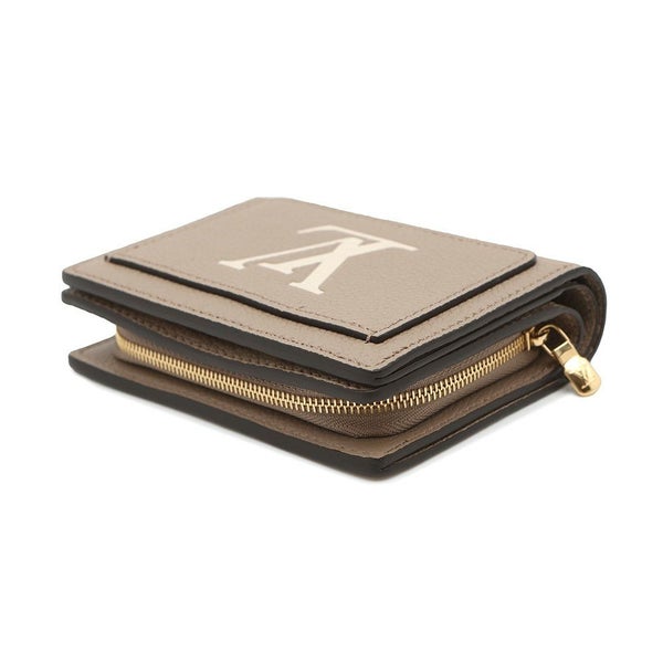 ルイヴィトン 二つ折り財布 モノグラム・アンプラント ポルトフォイユ・クレア M82370 LOUIS VUITTON グレージュ