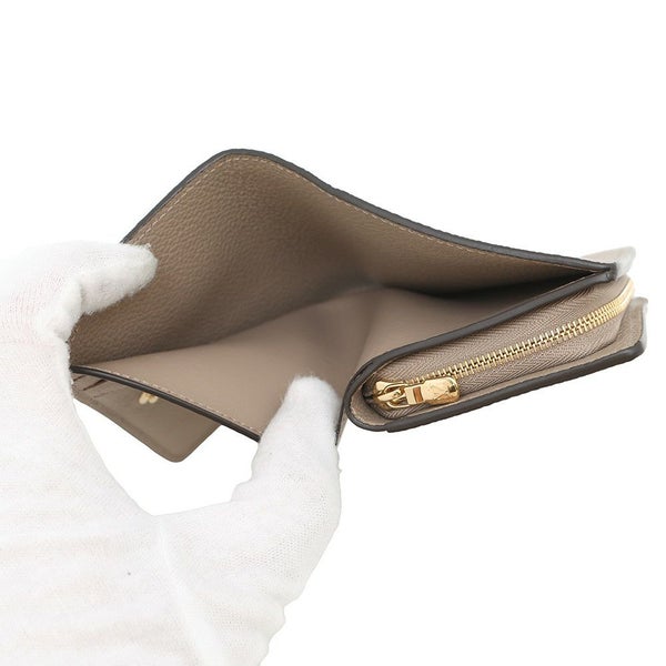 ルイヴィトン 二つ折り財布 モノグラム・アンプラント ポルトフォイユ・クレア M82370 LOUIS VUITTON グレージュ