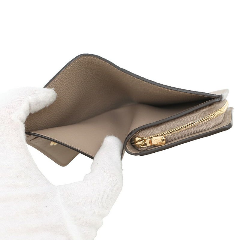 ルイヴィトン 二つ折り財布 モノグラム・アンプラント ポルトフォイユ・クレア M82370 LOUIS VUITTON グレージュ