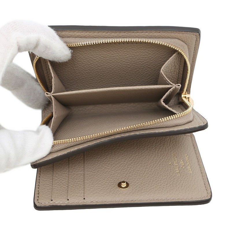 ルイヴィトン 二つ折り財布 モノグラム・アンプラント ポルトフォイユ・クレア M82370 LOUIS VUITTON グレージュ