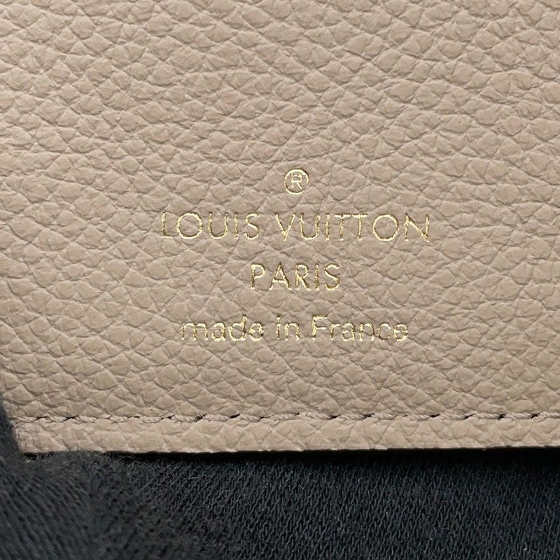 ルイヴィトン 二つ折り財布 モノグラム・アンプラント ポルトフォイユ・クレア M82370 LOUIS VUITTON グレージュ