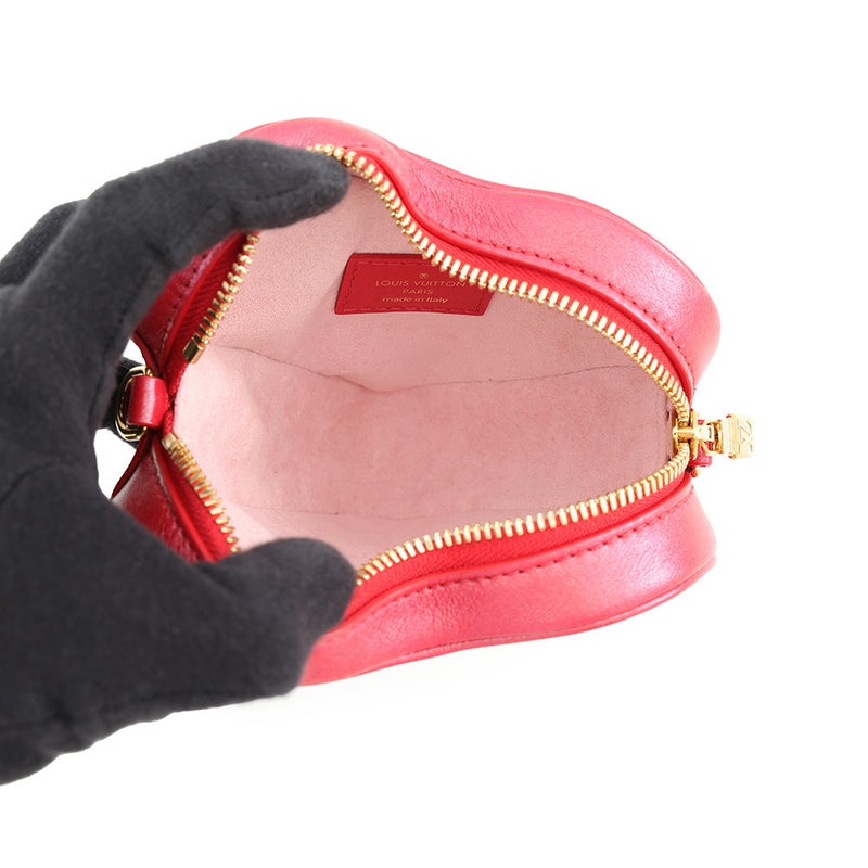 ルイヴィトン チェーンショルダーバッグ モノグラム ハートオンチェーン ラムスキン M80837 LOUIS VUITTON バッグ