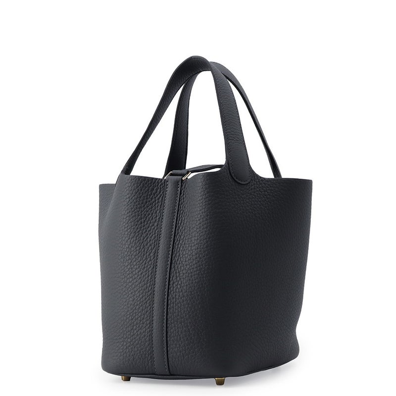エルメス ハンドバッグ ピコタンロックPM グリミスティ/シャンパンゴールド金具 トリヨンクレマンス G刻印 HERMES トートバッグ