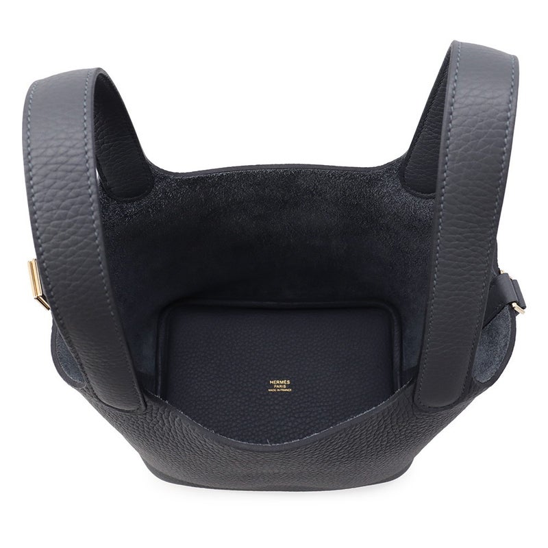 エルメス ハンドバッグ ピコタンロックPM グリミスティ/シャンパンゴールド金具 トリヨンクレマンス G刻印 HERMES トートバッグ