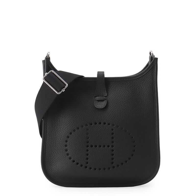 エルメス ショルダーバッグ エブリン3 23 ブラック/シルバー金具 トリヨンクレマンス G刻印 HERMES 黒