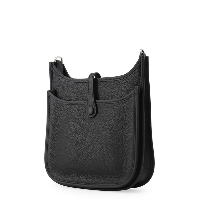 エルメス ショルダーバッグ エブリン3 23 ブラック/シルバー金具 トリヨンクレマンス G刻印 HERMES 黒