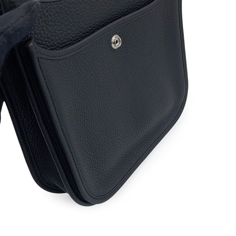 エルメス ショルダーバッグ エブリン3 23 ブラック/シルバー金具 トリヨンクレマンス G刻印 HERMES 黒