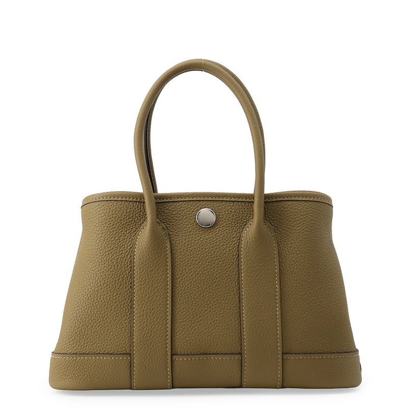 エルメス トートバッグ ネオ・ガーデン 23 ガーデンパーティ デュンヌ/シルバー金具 トゴ G刻印 HERMES