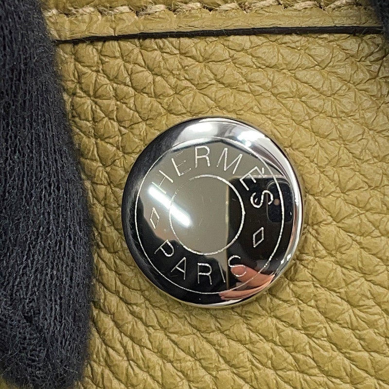 エルメス トートバッグ ネオ・ガーデン 23 ガーデンパーティ デュンヌ/シルバー金具 トゴ G刻印 HERMES