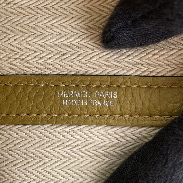 エルメス トートバッグ ネオ・ガーデン 23 ガーデンパーティ デュンヌ/シルバー金具 トゴ G刻印 HERMES