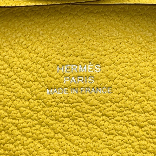 エルメス コインケース バスティア ジョーヌナプル シェブルミゾル W刻印 HERMES 小銭入れ