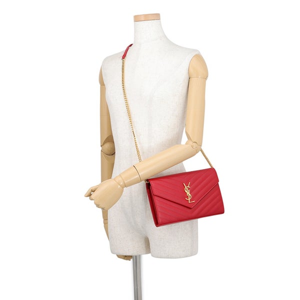 サンローランパリ チェーンウォレット カサンドラ クラシック 377828 SAINT LAURENT PARIS 財布 YSL