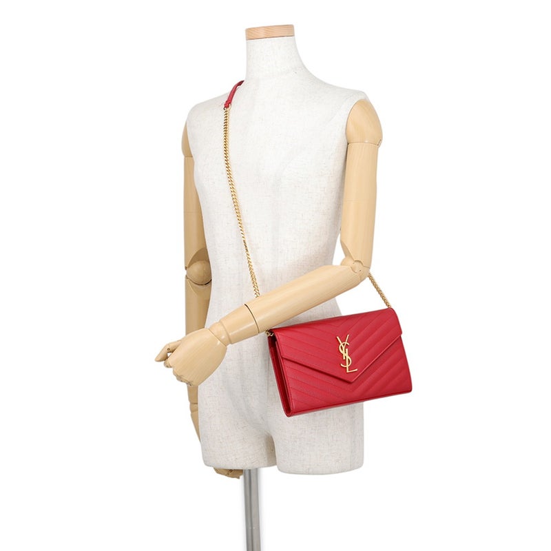 サンローランパリ チェーンウォレット カサンドラ クラシック 377828 SAINT LAURENT PARIS 財布 YSL