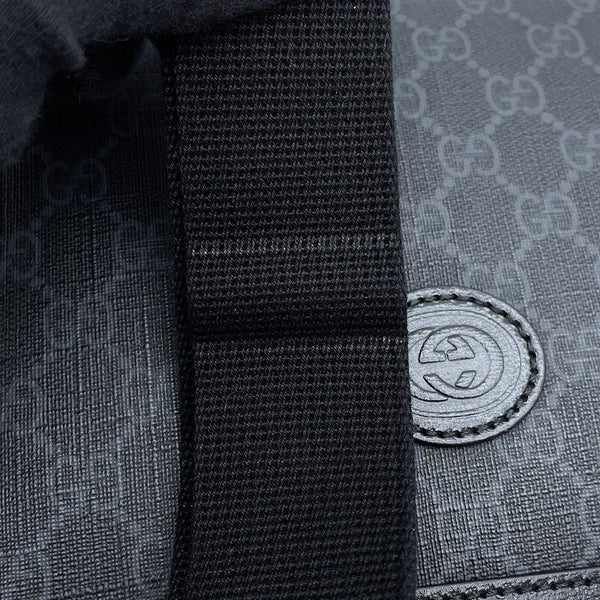 グッチ ショルダーバッグ インターロッキングG GGスプリーム レザー 760021 GUCCI バッグ 黒