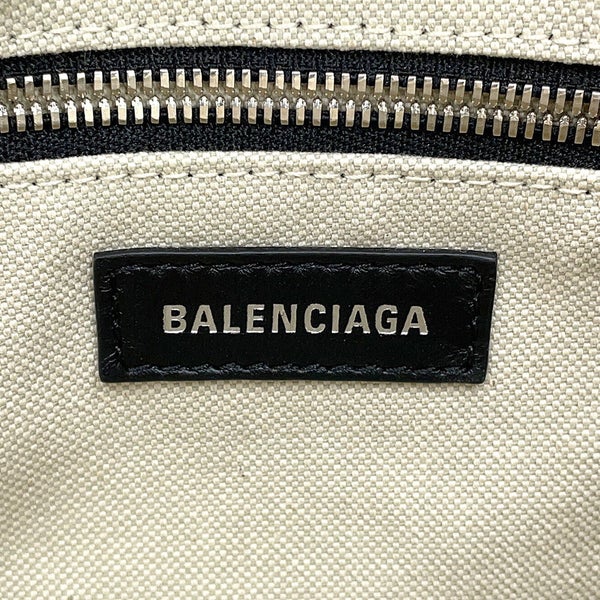 バレンシアガ ショルダーバッグ ビアリッツ スモール バケットバッグ キャンバス/レザー 828843 BALENCIAGA 黒