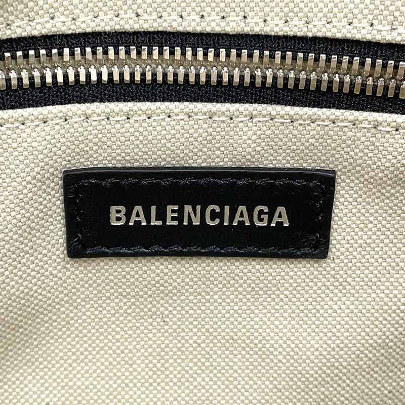 バレンシアガ ショルダーバッグ ビアリッツ スモール バケットバッグ キャンバス/レザー 828843 BALENCIAGA 黒
