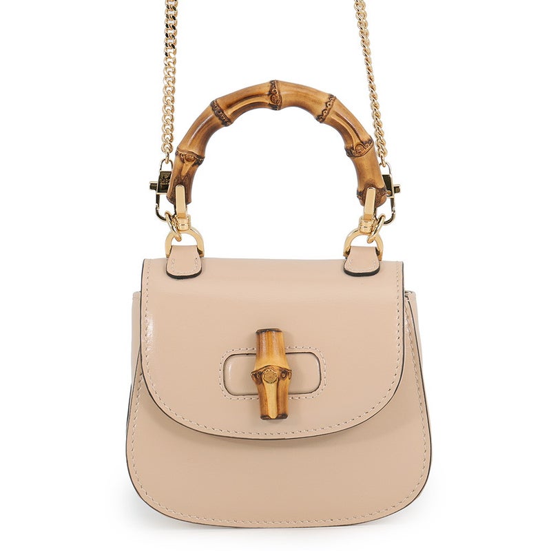 グッチ ハンドバッグ バンブー 1947 ナノ レザー 760246 GUCCI ２wayショルダー