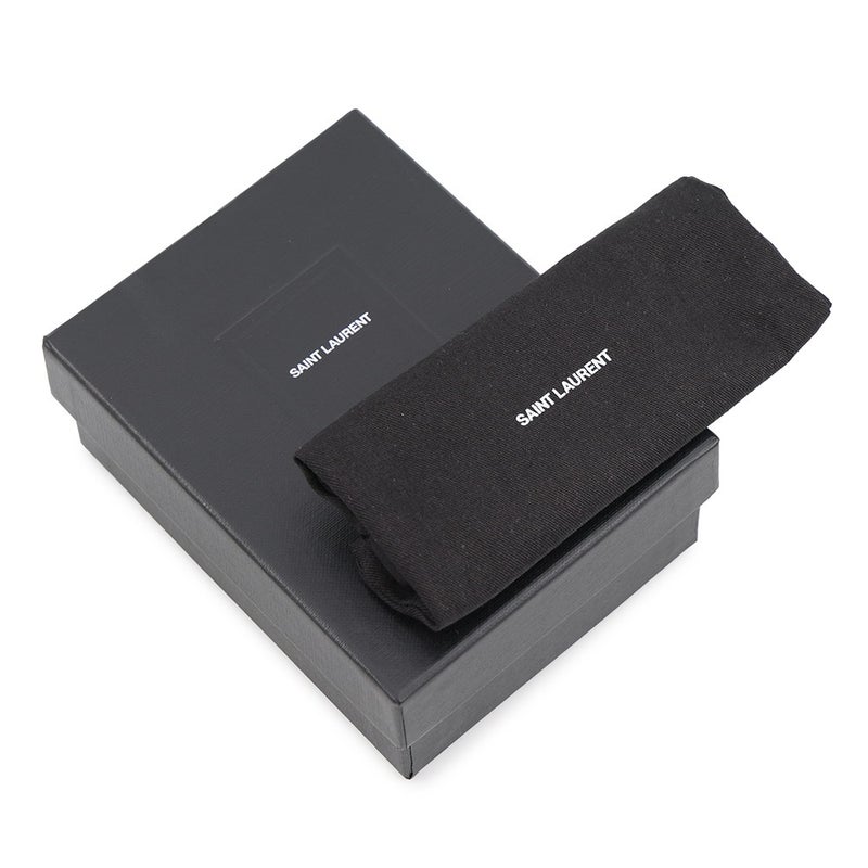 サンローランパリ コインケース パフィー パテント ロゴ 777889 SAINT LAURENT PARIS 財布 黒