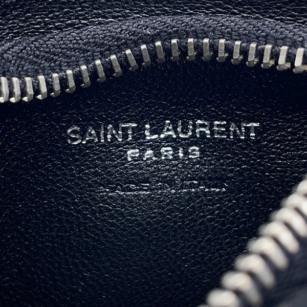 サンローランパリ コインケース ロゴ レザー 777889 SAINT LAURENT PARIS 財布 黒