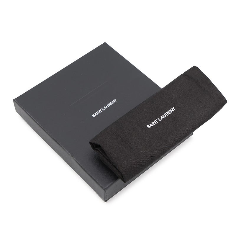 サンローランパリ コインケース ロゴ レザー 777889 SAINT LAURENT PARIS 財布 黒