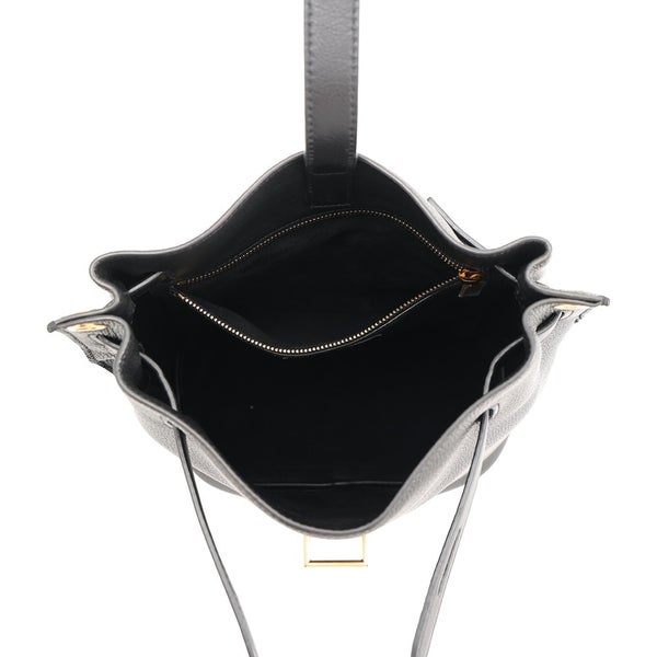 サンローランパリ ショルダーバッグ ブークル バケットバッグ レザー 727673 SAINT LAURENT PARIS 黒