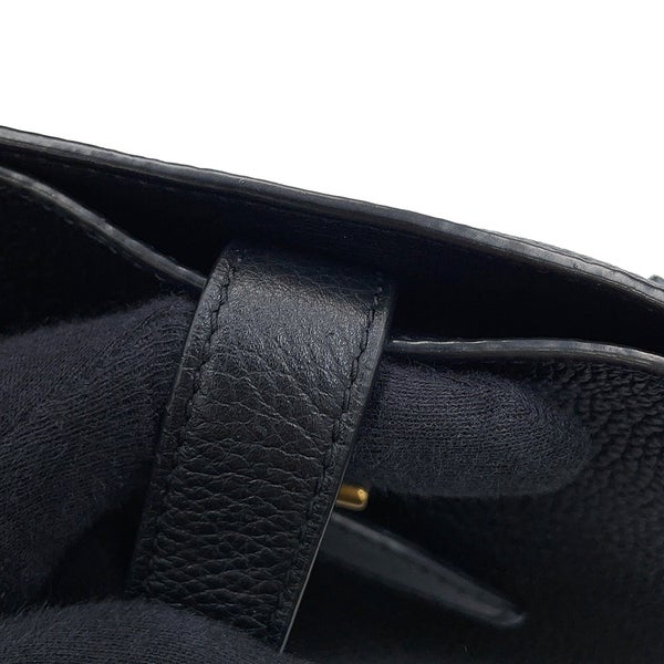 サンローランパリ ショルダーバッグ ブークル バケットバッグ レザー 727673 SAINT LAURENT PARIS 黒