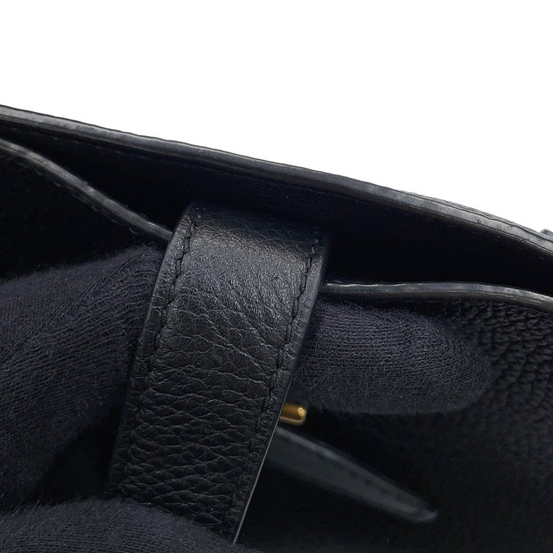 サンローランパリ ショルダーバッグ ブークル バケットバッグ レザー 727673 SAINT LAURENT PARIS 黒