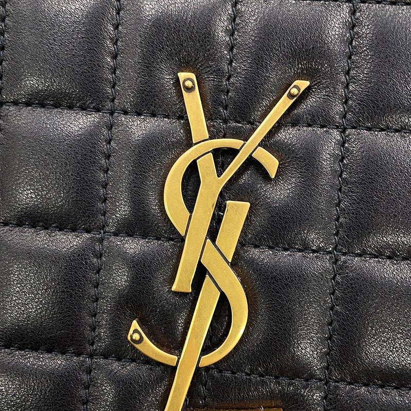 サンローランパリ クラッチバッグ フラップ ポーチ ラムスキン 759879 SAINT LAURENT PARIS 黒
