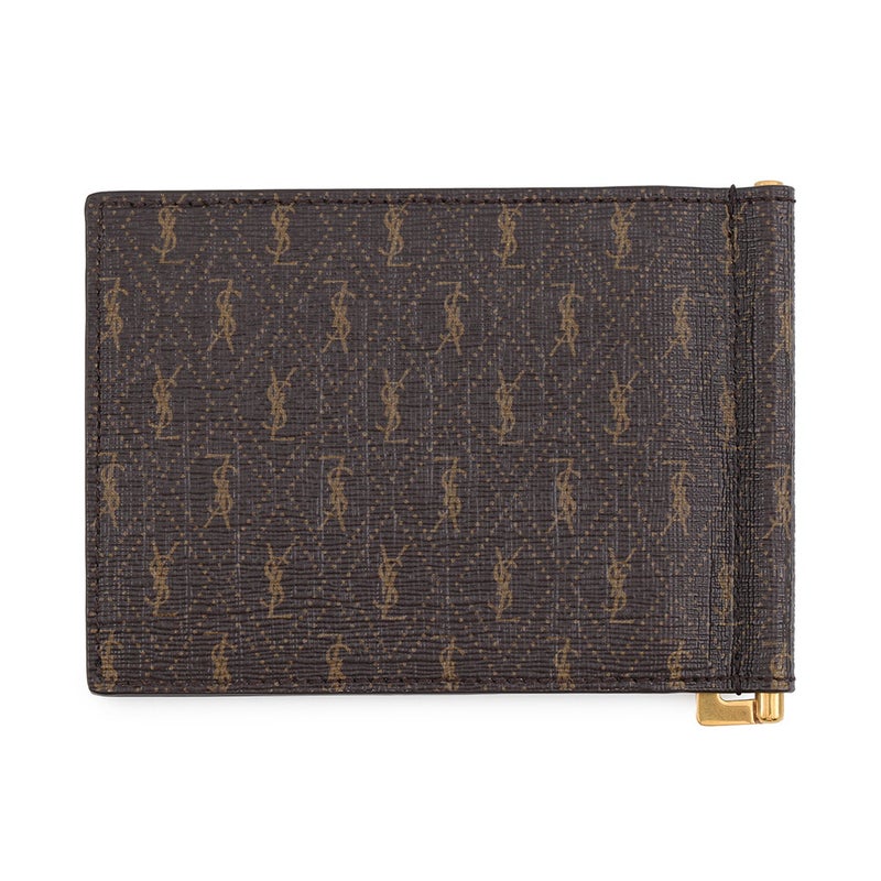 サンローランパリ 二つ折り財布 マネークリップ  YSLモノグラム レザー 647153 SAINT LAURENT PARIS 財布