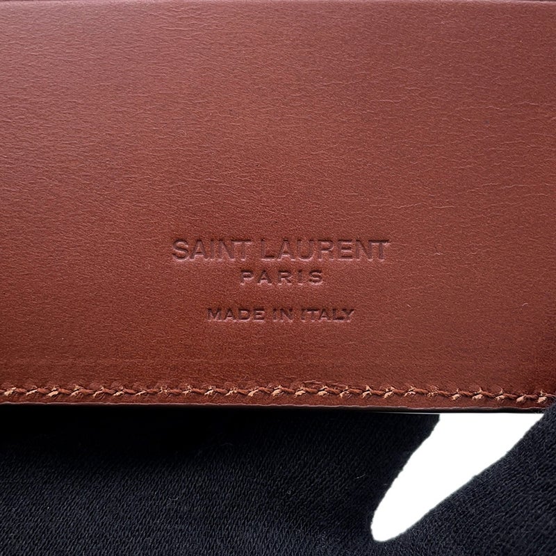 サンローランパリ 二つ折り財布 マネークリップ  YSLモノグラム レザー 647153 SAINT LAURENT PARIS 財布