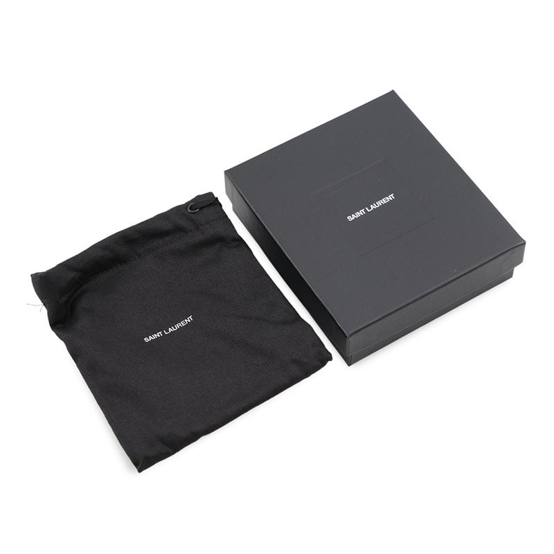 サンローランパリ 二つ折り財布 マネークリップ  YSLモノグラム レザー 647153 SAINT LAURENT PARIS 財布