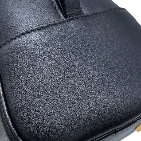 ロエベ ハンドバッグ アマソナ19 スクエアバッグ キャンバス カーフレザー LOEWE 2wayショルダーバッグ 黒