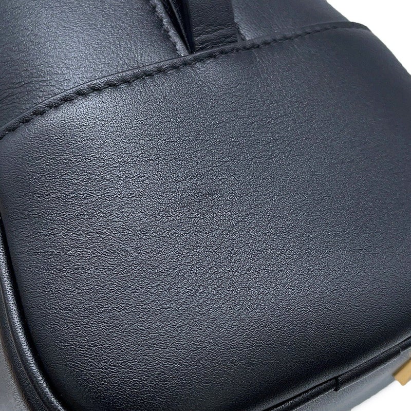 ロエベ ハンドバッグ アマソナ19 スクエアバッグ キャンバス カーフレザー LOEWE 2wayショルダーバッグ 黒