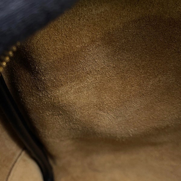 ロエベ ハンドバッグ アマソナ19 スクエアバッグ キャンバス カーフレザー LOEWE 2wayショルダーバッグ 黒